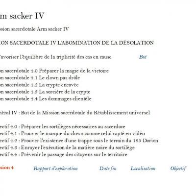 Arm sacker iv mission