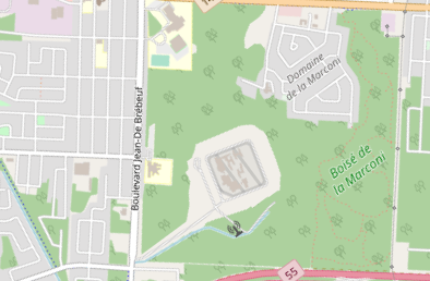 Carte brassard sentiers marconi la poudriere