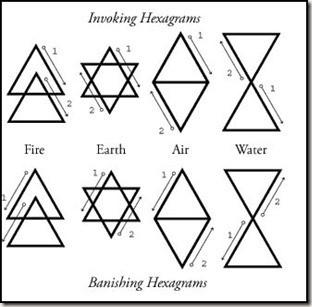 D invoking and banishing hexagrams thumb