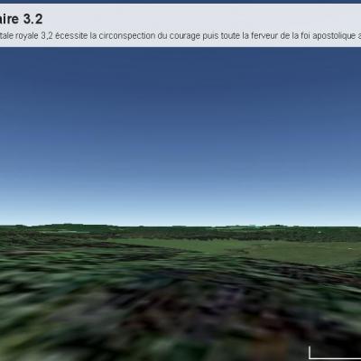 Proche site rituel sur le top de la colline du plateau marial