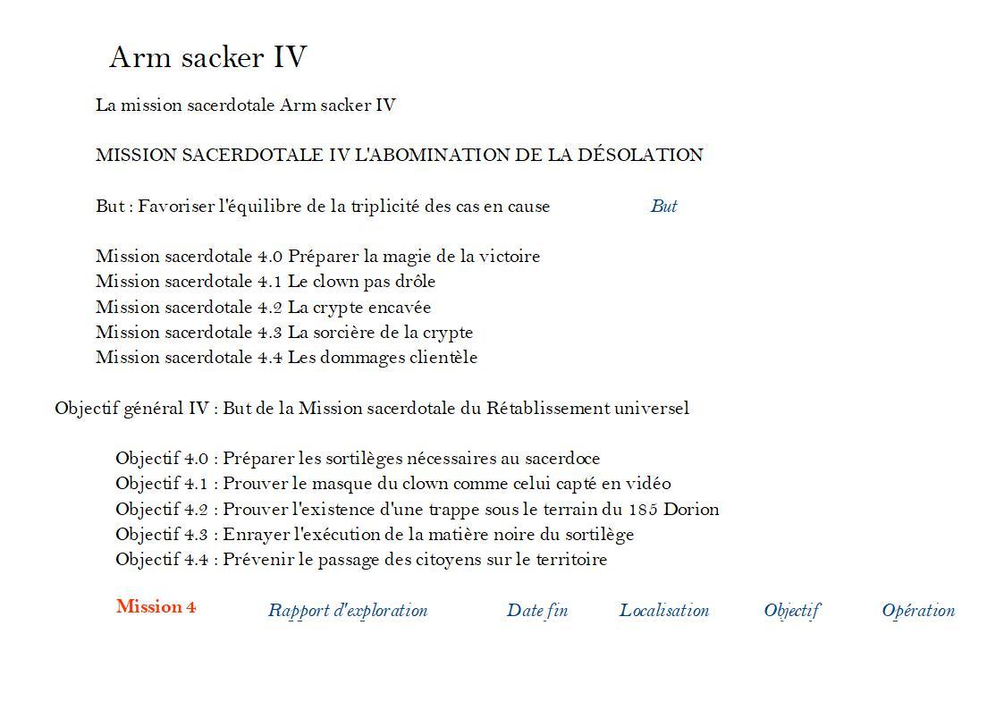 Arm sacker iv mission